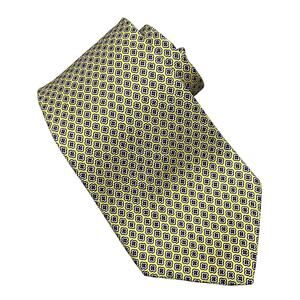Polo University Ralph Lauren Yellow‎ Red Geometric Necktie Vintage 4"